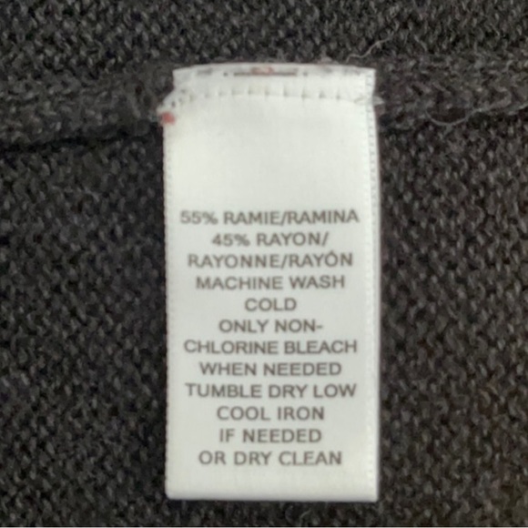 LOFT Black Sweater Tank with side tie - Size Large - Picture 6 of 6